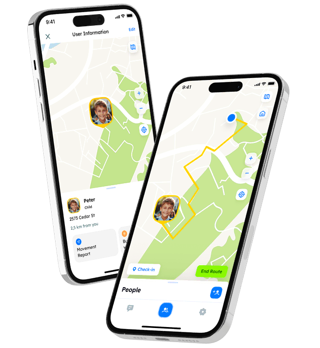 Build routes with your loved ones to meet each other