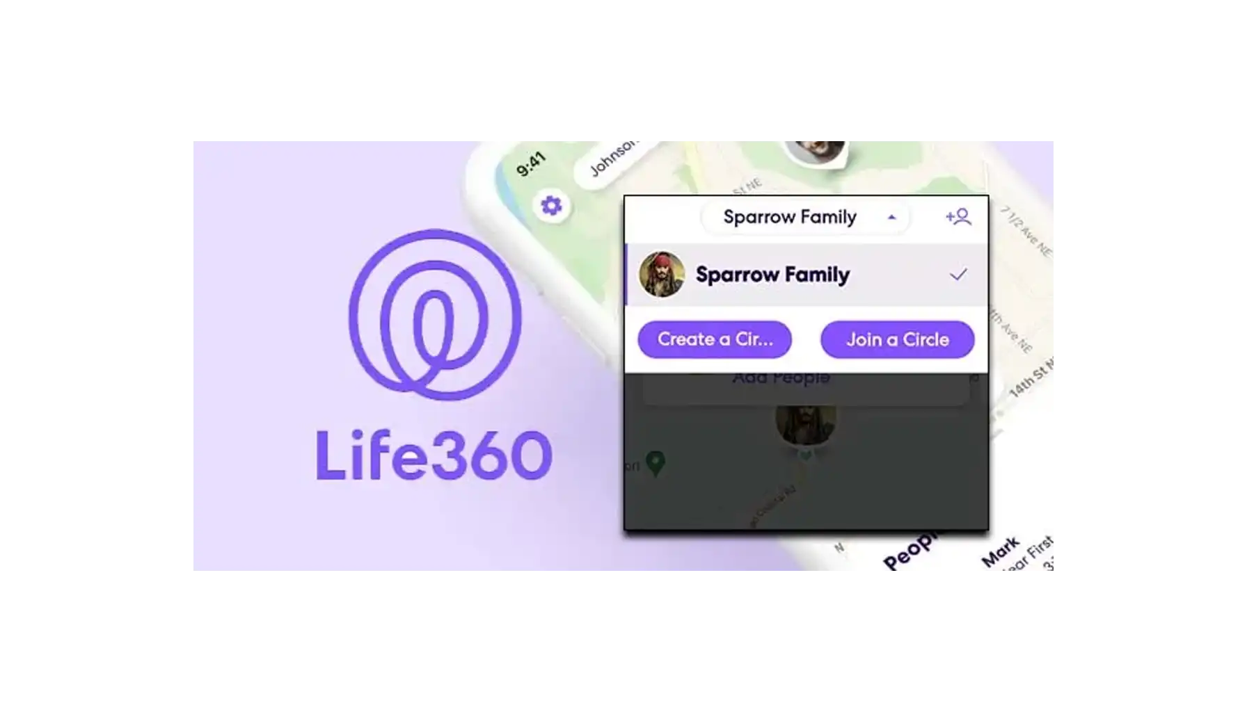 screenshot of circle management in life360