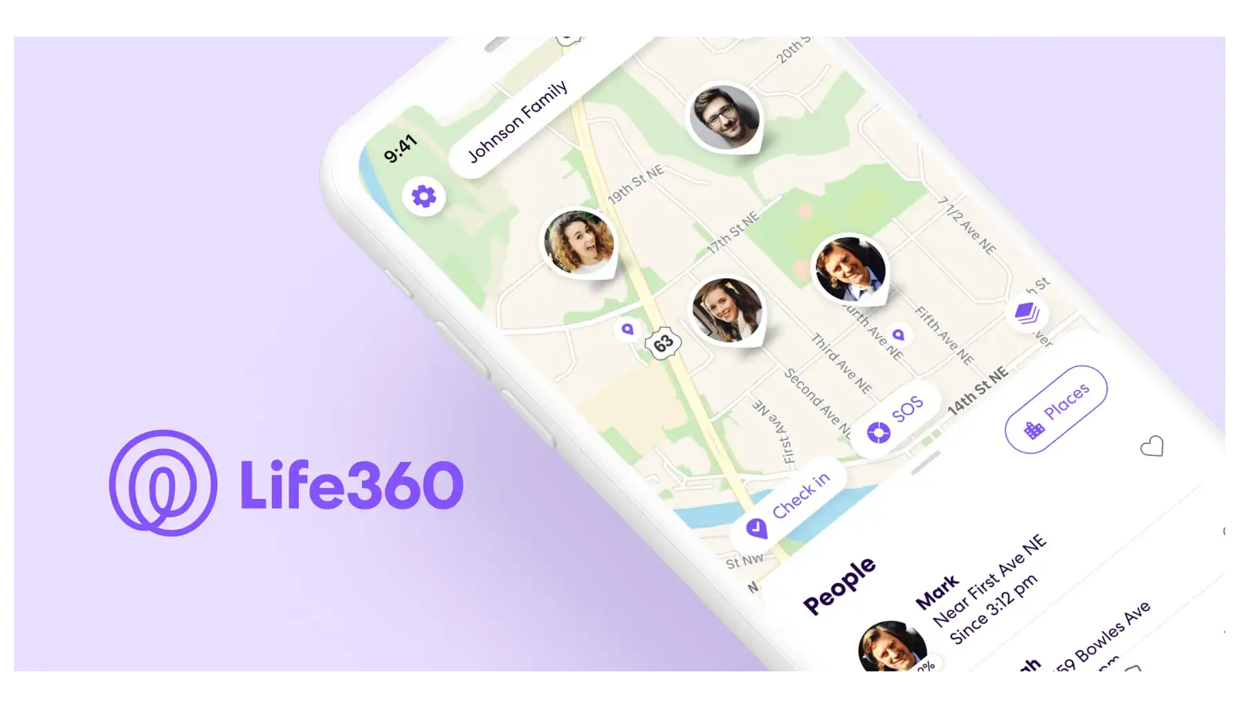 Screenshot from the Life360 app, the "Circle Management" page with the highlighted "Delete Circle Members" option